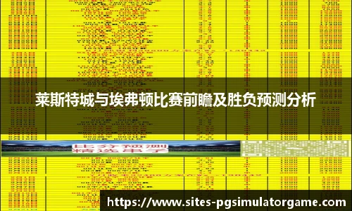莱斯特城与埃弗顿比赛前瞻及胜负预测分析